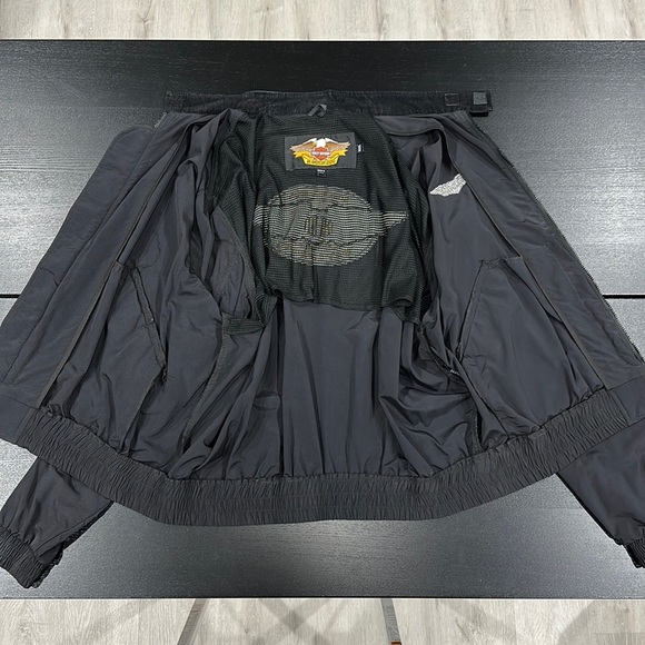 Harley-Davidson Vintage Zip Nylon Windbreaker Jacket - 3XL - Picture 3 of 9